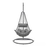 Függőfotel 125x80x70cm szürke Babilon-L-Grey