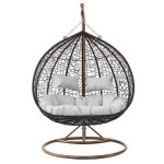 Függőfotel 135x115x210cm barna Babilon-XXL-Brown