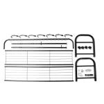 Ruhaállvány cipőtartóval kerekekkel 155 x 34 x 125 cm CR005-125