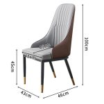 Étkezőszék skandináv 43x45x100 cm szürke BC ET02-2