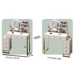 Fésülködőasztal sminkasztal fehér BC FUR-2503