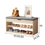 Cipősszekrény 60 x 28 x 44 cm BC FUR1642-60