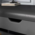 Cipősszekrény 100 x 30 x 51cm világosszürke BC FUR1666-3