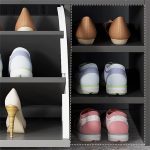 Cipősszekrény 100 x 30 x 51cm világosszürke BC FUR1666-3