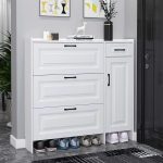 Cipősszekrény 120x17x115cm fehér FUR1671-1