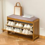 Bambusz cipőtároló 70x25x45cm BC FUR1674-2