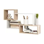 Fali polc 87x18x54cm tölgy FUR1961-1