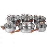 12 részes inox edénykészlet G003 
