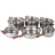 12 részes inox edénykészlet G003 