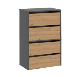 Cipősszekrény 60x36x88 cm szürke barna GZ-01