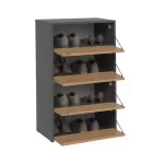 Cipősszekrény 60x36x88 cm szürke barna GZ-01