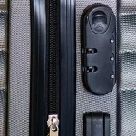 BeComfort L01-G-75, ABS, guruló, szürke bőrönd 75 cm