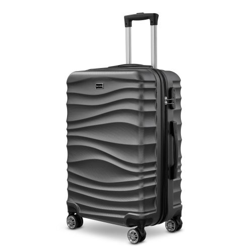 BeComfort L02-G-55, ABS, guruló, szürke bőrönd 55 cm