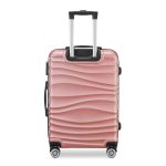 BeComfort L02-R-55, ABS, guruló, rosegold bőrönd 55 cm