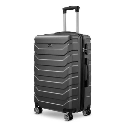 BeComfort L03-G-55, ABS, guruló, szürke bőrönd 55 cm