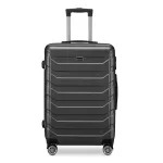 BeComfort L03-G-55, ABS, guruló, szürke bőrönd 55 cm