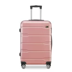 BeComfort L03-R-65, ABS, guruló, rosegold bőrönd 65 cm