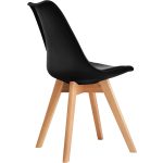 Étkezőszék skandináv dizájn fekete BC OC104-Black