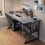 Gamer asztal minőségi íróasztal szürke 140x60x75 cm OTC-G3