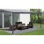 Féltetős alumínium pergola antracit átlátszó tetővel 303 cm x 312 cm P-312-1