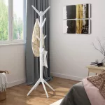 Álló fogas fából ruhafogas 175 x 45 cm SK01-White