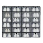 Cipőtároló doboz 24 darab fekete ST-24-B